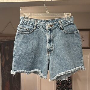 Vintage Vtg Jean Denim Shorts Blue Casual High Waisted School Summer Cut Offs